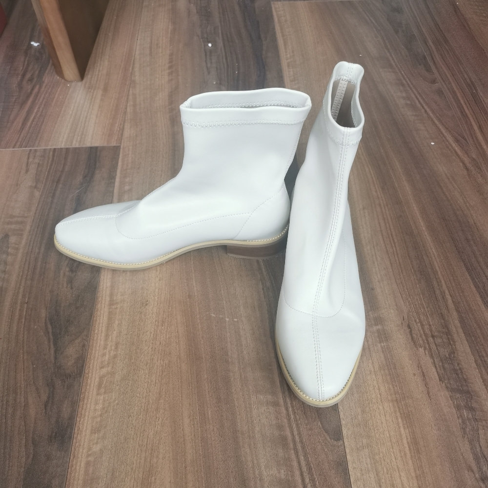 Vegan Leather Ankle Boots